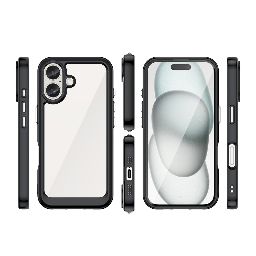 Outer Space Case med gelramme til iPhone 16 - sort
