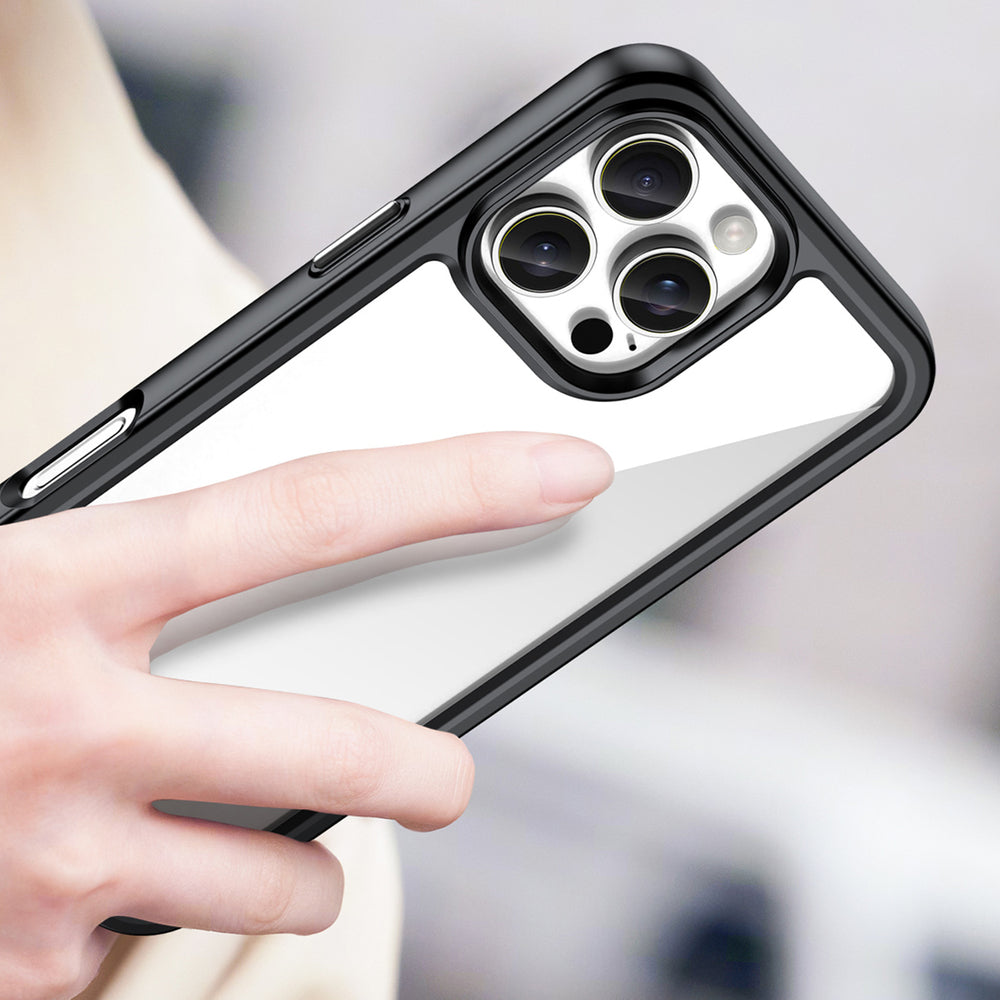 Outer Space Case med gelramme til iPhone 16 Pro Max - sort