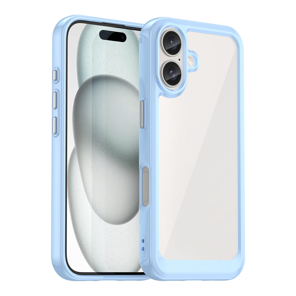 Outer Space Case med gelramme til iPhone 16 - Blå