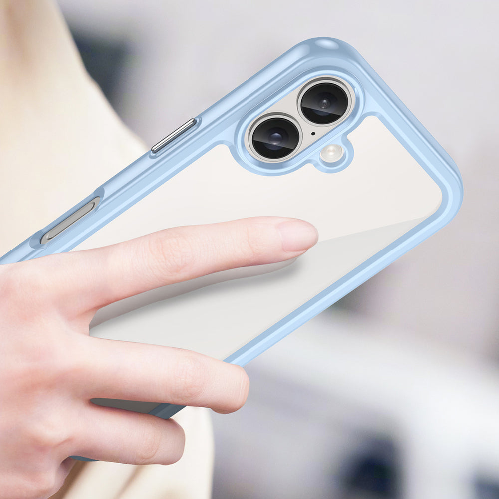 Outer Space Case med gelramme til iPhone 16 Plus - Blå