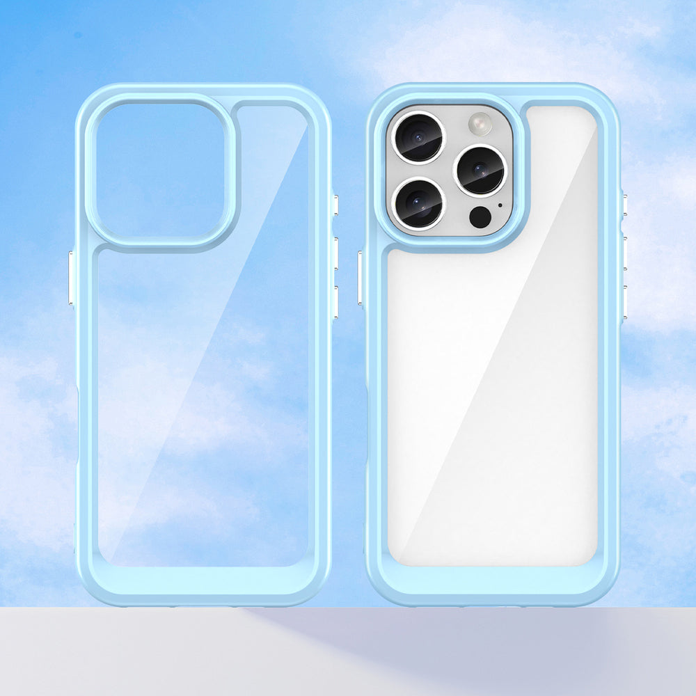 Outer Space Case med gelramme til iPhone 16 Pro - Blå