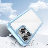 Udendørs rumkasse med gelramme til iPhone 16 Pro Max - Blå