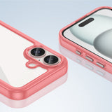 Outer Space Case med Gel Frame til iPhone 16 Plus - Rød