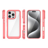 Outer Space Case med Gel Frame til iPhone 16 Pro - Rød