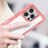 Outer Space Case med Gel Frame til iPhone 16 Pro Max - Rød