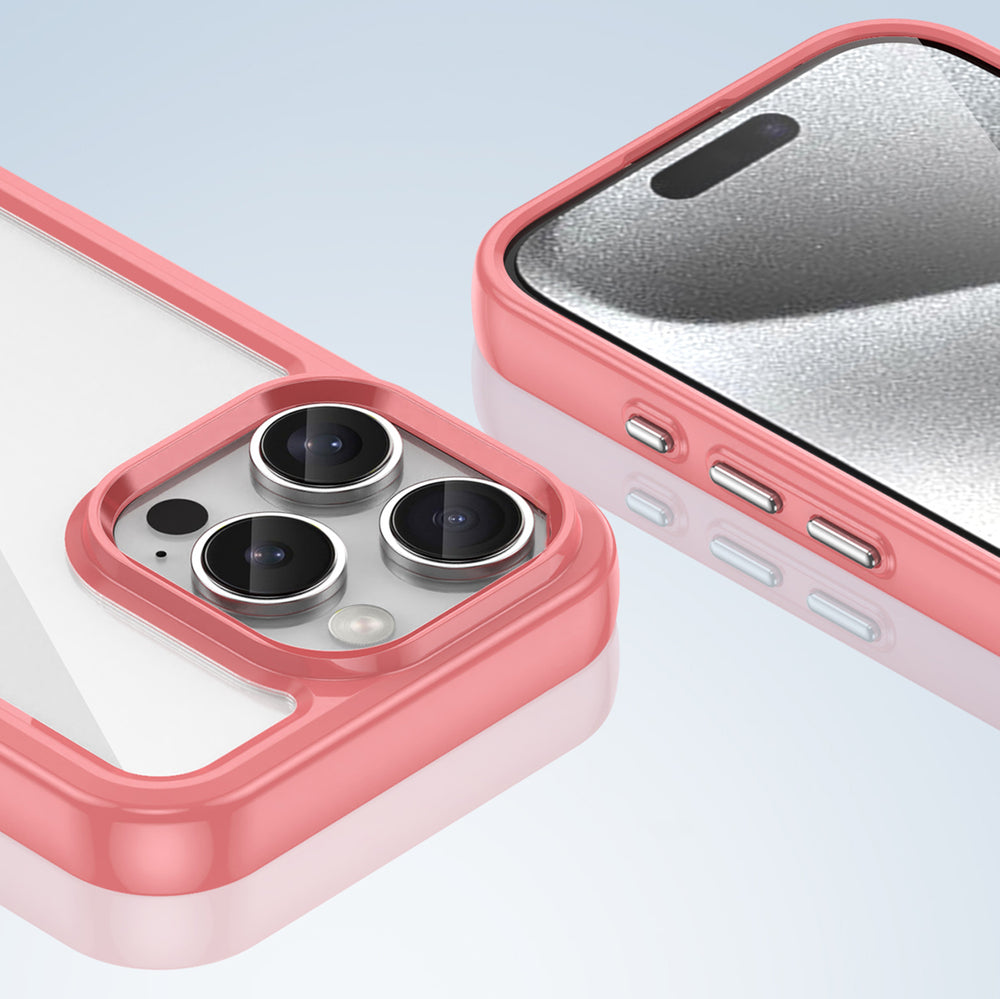 Outer Space Case med Gel Frame til iPhone 16 Pro Max - Rød