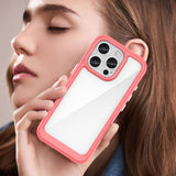Outer Space Case med Gel Frame til iPhone 16 Pro Max - Rød