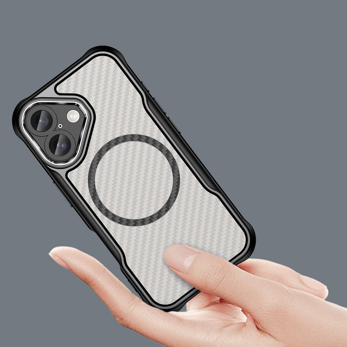 Ledende serie MagSafe Silicone Case til iPhone 16 - sort