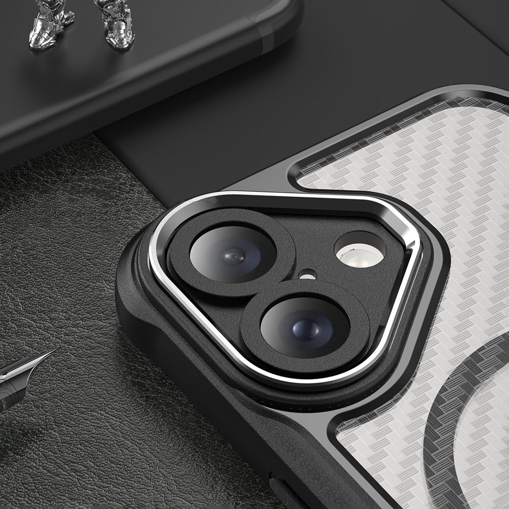 Ledende serie MagSafe Silicone Case til iPhone 16 Plus - sort