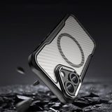 Ledende serie MagSafe Silicone Case til iPhone 16 Plus - sort