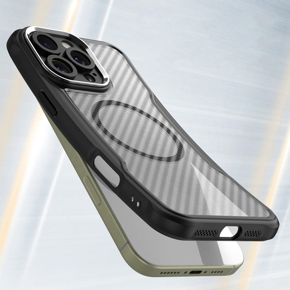 Ledende serie MagSafe Silicone Case til iPhone 16 Pro - sort