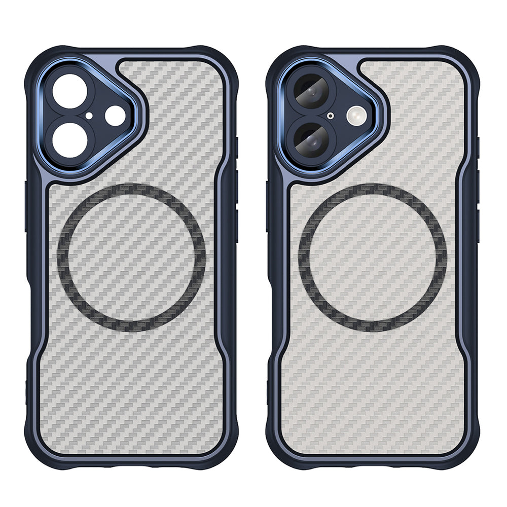 Ledende serie MagSafe Silicone Case til iPhone 16 - Blå