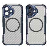 Ledende serie MagSafe Silicone Case til iPhone 16 - Blå