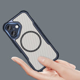 Ledende serie MagSafe Silicone Case til iPhone 16 - Blå