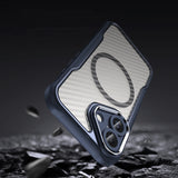 Ledende serie MagSafe Silicone Case til iPhone 16 - Blå