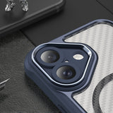 Ledende serie MagSafe Silicone Case til iPhone 16 Plus - Blå