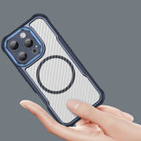 Ledende serie MagSafe Silicone Case til iPhone 16 Pro - Blå