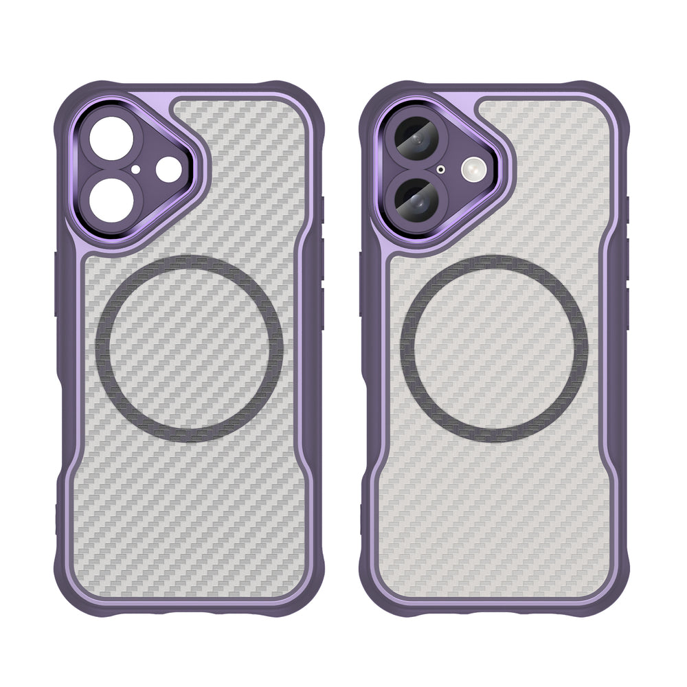 Ledende serie MagSafe Silicone Case til iPhone 16 - lilla