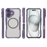 Ledende serie MagSafe Silicone Case til iPhone 16 Plus - Purple