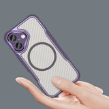 Ledende serie MagSafe Silicone Case til iPhone 16 Plus - Purple