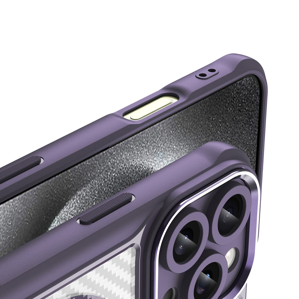 Ledende serie MagSafe Silicone Case til iPhone 16 Pro - lilla