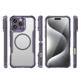 Ledende serie MagSafe Silicone Case til iPhone 16 Pro Max - lilla