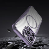 Ledende serie MagSafe Silicone Case til iPhone 16 Pro Max - lilla