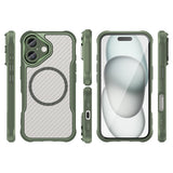 Ledende serie MagSafe Silicone Case til iPhone 16 - Grøn