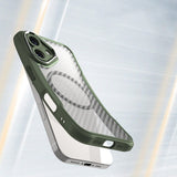 Ledende serie MagSafe Silicone Case til iPhone 16 Plus - Grøn