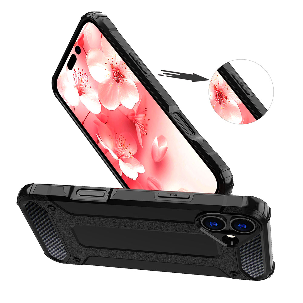 Hybrid Armor iPhone 16 Plus Case - sort