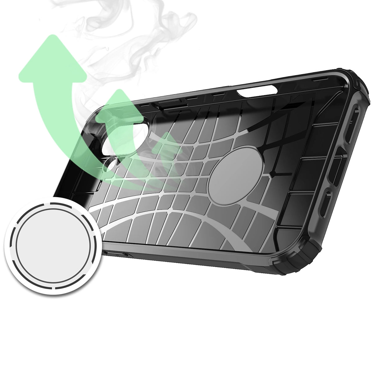 Hybrid Armor iPhone 16 Plus Case - sort