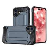 Hybrid Armor iPhone 16 Case - Blå