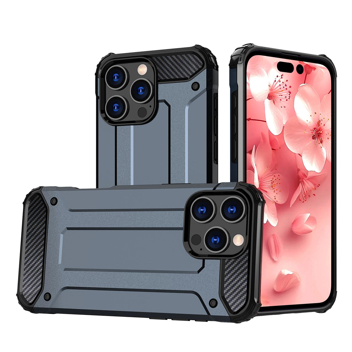 Hybrid Armor iPhone 16 Pro Case - Blå