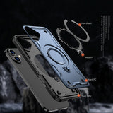 Hybrid Armor Trendy Case med MagSafe til iPhone 16 - Blå