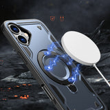 Hybrid Armor Trendy Case med MagSafe til iPhone 16 - Blå