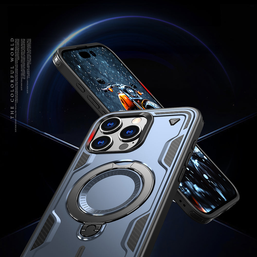 Hybrid Armor Trendy Case med MagSafe til iPhone 16 Pro Max - Blå