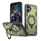 Hybrid Armor Trendy Case med MagSafe til iPhone 16 Plus - Grøn
