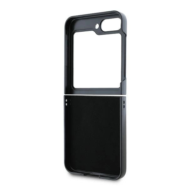 DKNY Checkered Pattern Printed Stripes case for Samsung Galaxy Z Flip 6 - black