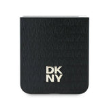 DKNY Repeat Pattern Stack Logo Case for Samsung Galaxy Z Flip6 - Black