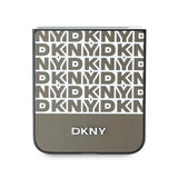 DKNY Repeat Pattern Bottom Stripe Case for Samsung Galaxy Z Flip 6 - Brown