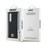 DKNY Repeat Pattern Stack Logo Case for Samsung Galaxy Z Fold6 - Black