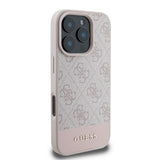Guess 4G Bottom Stripe iPhone 16 Pro Case - Pink