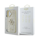 Guess Fixed Glitter Big 4G Case for iPhone 16 Plus - Gold