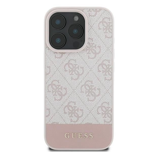 Guess 4G Bottom Stripe Case til iPhone 16 Pro Max - Pink