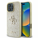 Guess Fixed Glitter Big 4G case til iPhone 16 Pro Max - guld