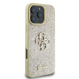 Guess Fixed Glitter Big 4G case til iPhone 16 Pro Max - guld