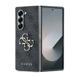 Guess læder 4G Metal Logo Case til Samsung Galaxy Z Fold 6 - sort