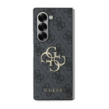 Guess læder 4G Metal Logo Case til Samsung Galaxy Z Fold 6 - sort