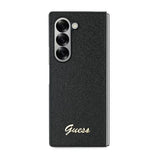 Guess 4G Glitter Script Case for Samsung Galaxy Z Fold 6 - Black