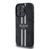 Guess 4G Printed Stripes MagSafe case for iPhone 16 Pro - black